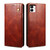 For Samsung Galaxy A04 4G Oil Wax Crazy Horse Texture Leather Phone Case(Brown)