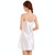 Sexy V-neck Lace Edge Short Sling Skirt Pajamas, Size:L(White) Sexy V-neck Lace Edge Short Sling Skirt Pajamas, Size:L(White)