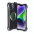 For iPhone 14 R-JUST RJ51 Hollow Shockproof Metal Phone Case (Dark Grey)