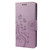 For iPhone 14 Pro Max Butterfly Flower Pattern Flip Leather Phone Case (Light Purple)