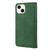 For iPhone 14 Skin Feel Splicing Leather Phone Case (Green)