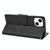 For iPhone 14 Plus Butterfly Embossed Horizontal Flip Leather Phone Case (Black)