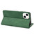 For iPhone 14 Plus Skin Feel Splicing Leather Phone Case (Green)
