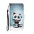 For Samsung Galaxy A31 Colored Drawing Leather Phone Case(Blue Eyes)