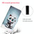 For Samsung Galaxy A31 Colored Drawing Leather Phone Case(Blue Eyes)