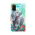 For Samsung Galaxy S20+ Colored Drawing Leather Phone Case(Elephant)