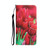 For Samsung Galaxy A71 Colored Drawing Leather Phone Case(Tulips)