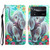 For Xiaomi Poco X4 Pro 5G Colored Drawing Leather Phone Case(Elephant)