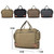 DJ05 Outdoor Canvas Waterproof Handbag Laptop Single-shoulder Bag(Khaki)