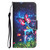 For iPhone 13 Colored Drawing Leather Phone Case(Bottle Butterfly)