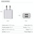 Mini Dual Port USB Charger with USB to Type-C Data Cable, AU Plug