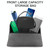 Car Center Console Hanging Bag Sheepskin Leather Storage Bag(Grey)