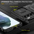 For Samsung Galaxy S22 5G Armor PC + TPU Camera Shield Phone Case(Black)