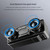 AEC K5 Mirror Alarm Clock Bluetooth Speakers with LED Light Support TF / FM(Black)