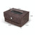 Car Hanging Type Tissue Box Sheepskin Leather Facial Tissue Case(Grey)