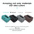 Car Hanging Type Tissue Box Sheepskin Leather Facial Tissue Case(Grey)
