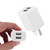 Mini Dual Port USB Charger with USB to 8 Pin Data Cable, AU Plug