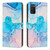 For Samsung Galaxy A03s EU Painted Marble Pattern Leather Phone Case(Pink Green) For Samsung Galaxy A03s EU Painted Marble Pattern Leather Phone Case(Pink Green)