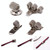 10 PCS Doctors Nurse Uniform Pen Holder Clips Metal Pen Holder,Style: Rivet