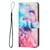 For Samsung Galaxy A03s EU Painted Marble Pattern Leather Phone Case(Pink Purple) For Samsung Galaxy A03s EU Painted Marble Pattern Leather Phone Case(Pink Purple)