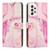 For Samsung Galaxy A52 Painted Marble Pattern Leather Phone Case(Rose Gold) For Samsung Galaxy A52 Painted Marble Pattern Leather Phone Case(Rose Gold)