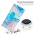 For Samsung Galaxy A23 Painted Marble Pattern Leather Phone Case(Pink Green)