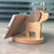 Wooden Mobile Phone Bracket Beech Lazy Mobile Phone Holder,Style: Puppy