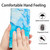 For iPhone 14 Plus Crossbody Painted Marble Pattern Leather Phone Case (Blue Green)