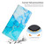 For iPhone 14 Plus Crossbody Painted Marble Pattern Leather Phone Case (Blue Green)