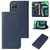 For Realme C25Y Magnetic Closure Leather Phone Case(Blue)