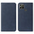 For Realme C25Y Magnetic Closure Leather Phone Case(Blue)