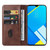 For Realme C2 Magnetic Closure Leather Phone Case(Brown)
