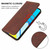 For Realme C2 Magnetic Closure Leather Phone Case(Brown)