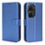 For ASUS Zenfone 9 Diamond Texture Leather Phone Case(Blue) For ASUS Zenfone 9 Diamond Texture Leather Phone Case(Blue)