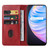 For Realme Q2 Pro Magnetic Closure Leather Phone Case(Red)
