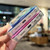 For iPhone 14 Pro Marble MagSafe Clear Phone Case(Purple)