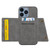 For iPhone 14 Pro Double Buckle Card Slots PU+TPU Phone Case(Grey)