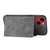 For iPhone 14 Double Buckle Card Slots PU+TPU Phone Case (Grey)