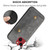 For iPhone 14 Double Buckle Card Slots PU+TPU Phone Case (Grey)