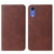For Honor 8A Pro Magnetic Closure Leather Phone Case(Brown)