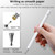AT-28 Macarone Color Passive Capacitive Pen Mobile Phone Touch Screen Stylus with 1 Pen Head(Yellow)