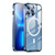 For iPhone 13 Pro Max MagSafe Frosted Metal Phone Case (Blue)