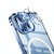 For iPhone 13 Pro Max MagSafe Frosted Metal Phone Case (Blue)