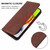 For Samsung Galaxy A03 EU 166.5mm Magnetic Closure Leather Phone Case(Brown)