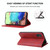 For Samsung Galaxy A Quantum Magnetic Closure Leather Phone Case(Red)