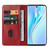For Honor V40 Lite Magnetic Closure Leather Phone Case(Red)