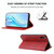 For Honor V40 Lite Magnetic Closure Leather Phone Case(Red)