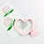 5 PCS Heart-shaped Silicone Bracelet Mobile Phone Lanyard Anti-lost Wrist Rope(Princess Pink)