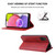 For Samsung Galaxy A03s 166mm Magnetic Closure Leather Phone Case(Red)