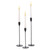 3 PCS / Set Home Decoration Wedding Wrought Iron Candle Holder, Style: Thin Bottom (Imitation Gold)
